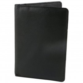 LEATHER PASSPORT COVER SNPC102-BK